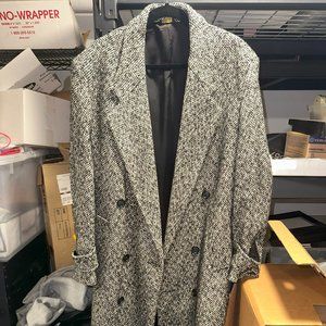 Le Tigre Womens Trench Coat Overcoat Double Breasted Gray Size 42